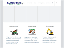 Tablet Screenshot of klingenberg.dk